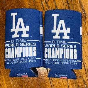 Los Angeles Dodgers 2024 World Series Champions Slim Can Coolers 2-sided New